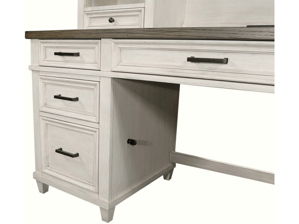 Pedestal Desk And Return - image 8