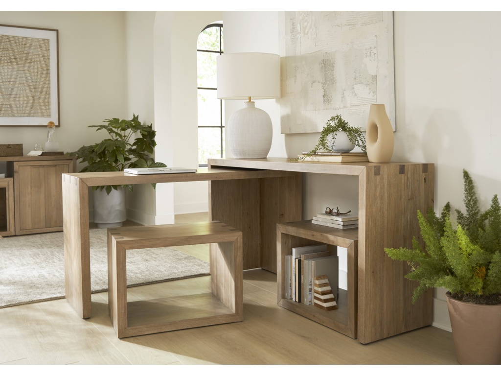 Nesting Sofa Table W/ Stools - image 3
