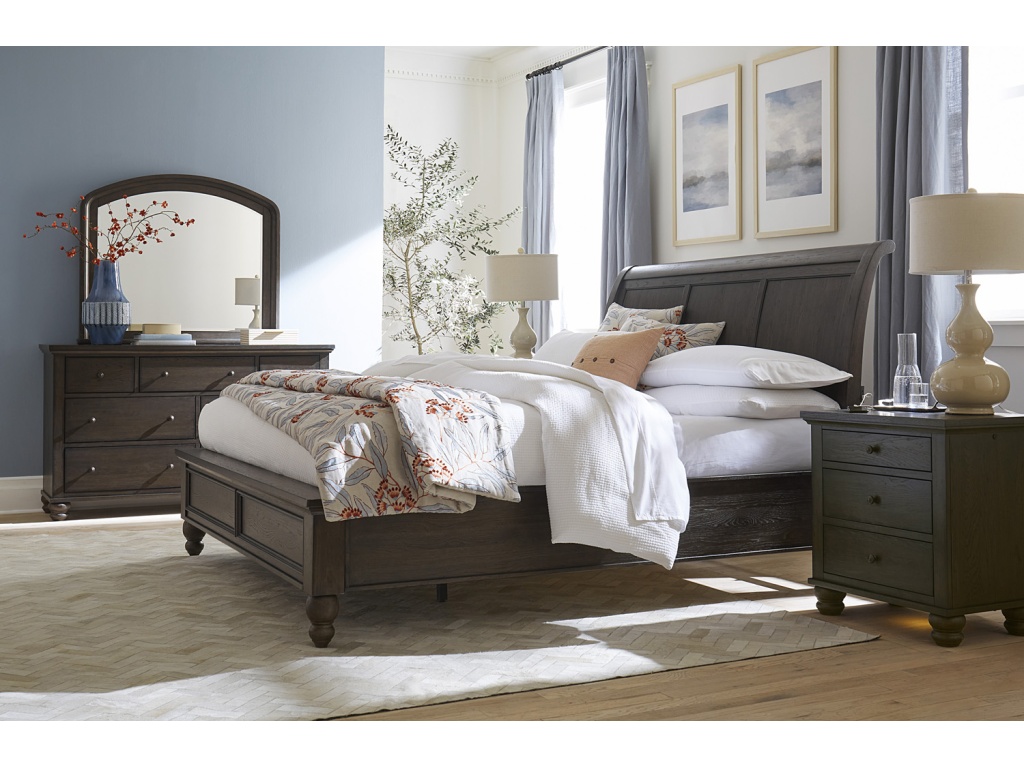 Queen Sleigh Bed Hb - image 10