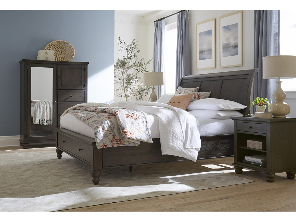 Queen Sleigh Bed Hb - image 15