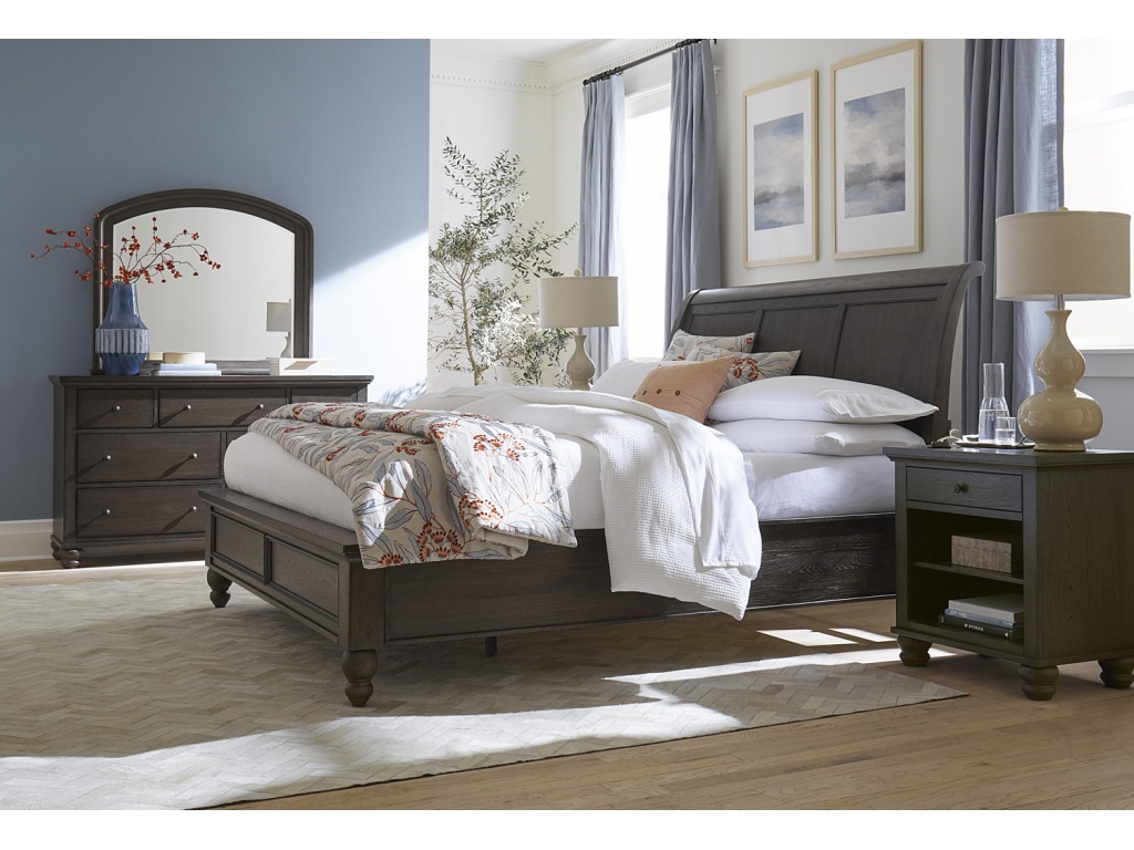 Queen Sleigh Bed Hb - image 6