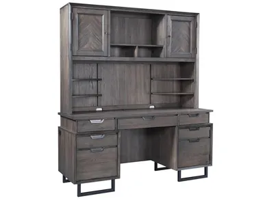 66" Credenza Hutch