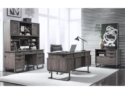 66" Credenza Hutch