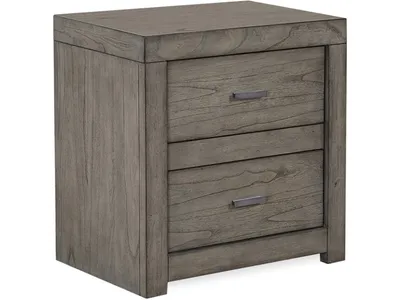 2 Drawer Nightstand W/ Power