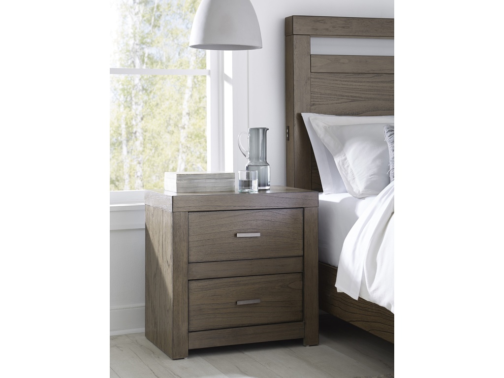 2 Drawer Nightstand W/ Power - image 1