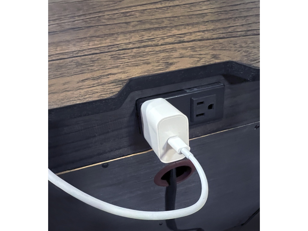 2 Drawer Nightstand W/ Power - image 2