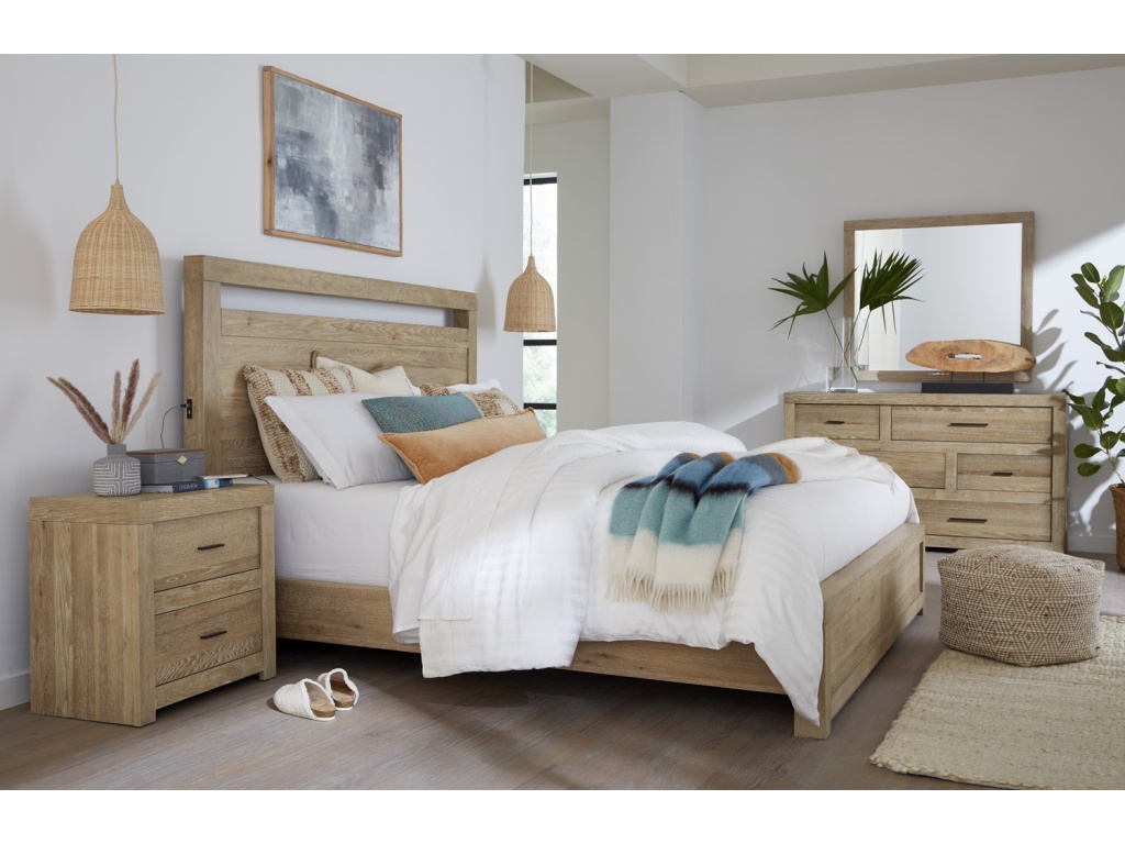 2 Drawer Nightstand W/ Power - image 2