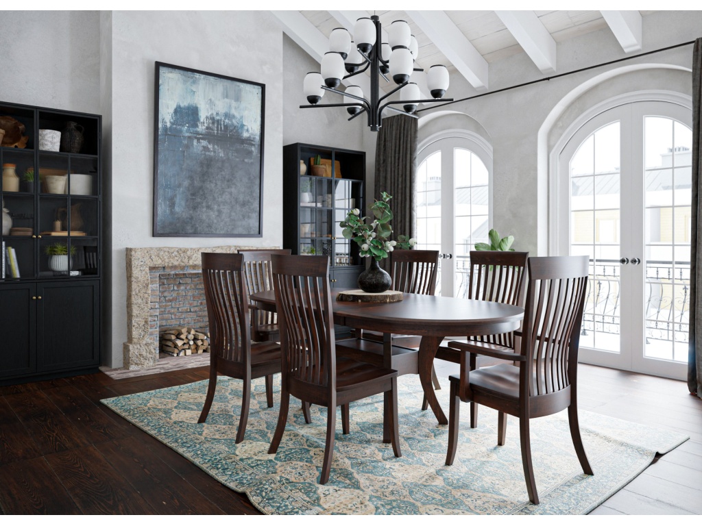 West Point Imperial Double Pedestal Table, alternate view 1