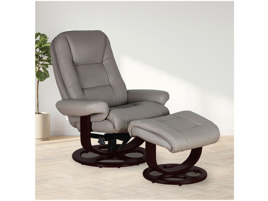 Jacque Pedestal Reclining Chair & Ottoman - image 5