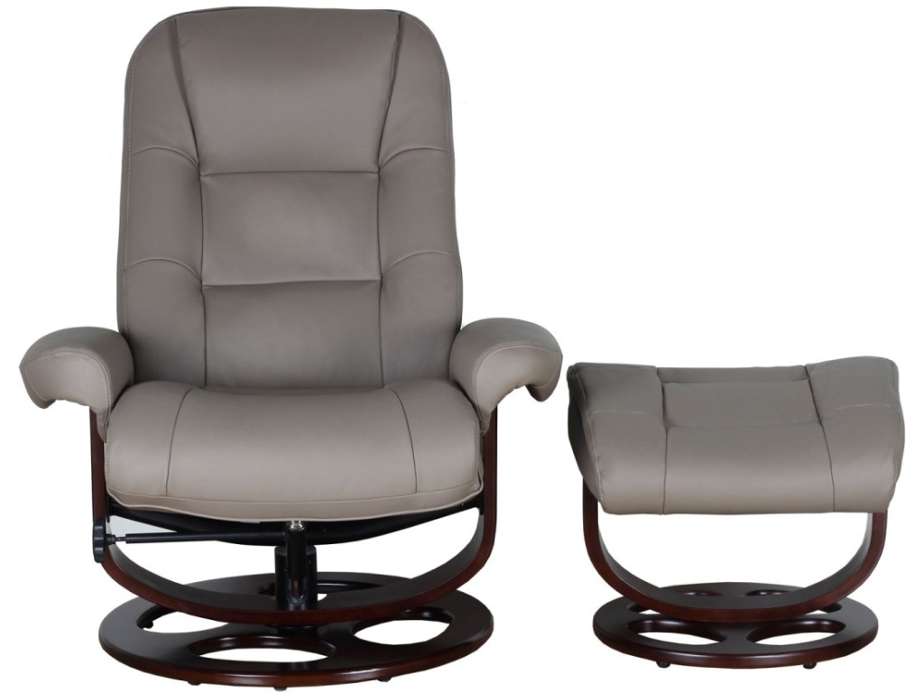 Jacque Pedestal Reclining Chair & Ottoman - image 3