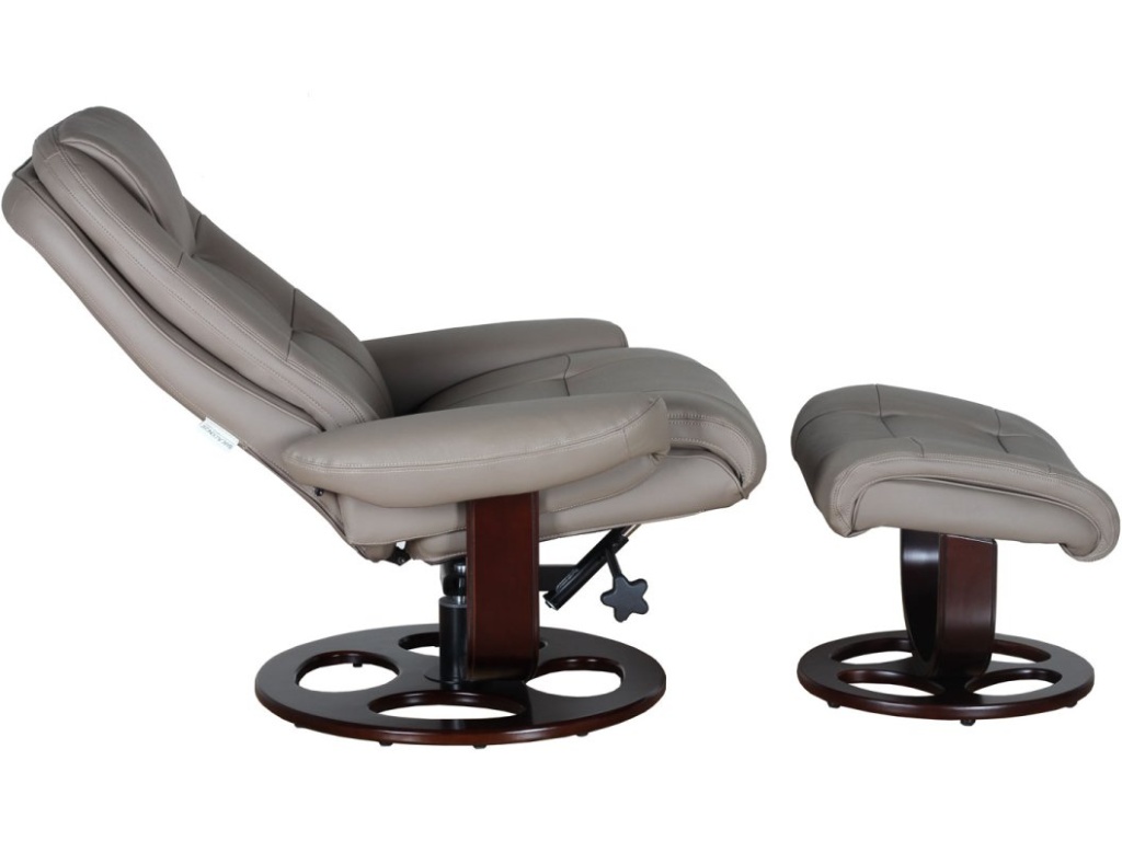 Jacque Pedestal Reclining Chair & Ottoman - image 2