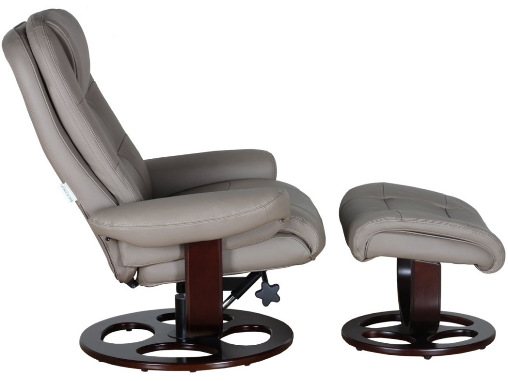 Jacque Pedestal Reclining Chair & Ottoman - image 1