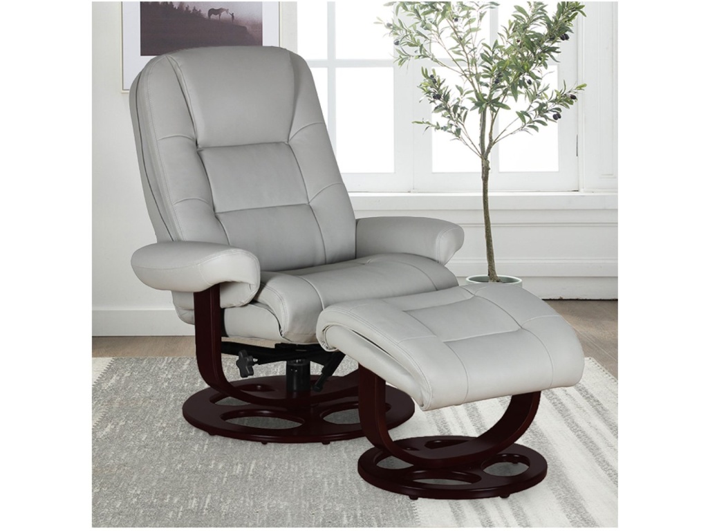 Jacque Pedestal Reclining Chair & Ottoman - image 5