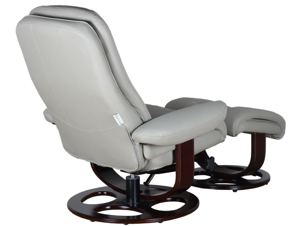 Jacque Pedestal Reclining Chair & Ottoman - image 3