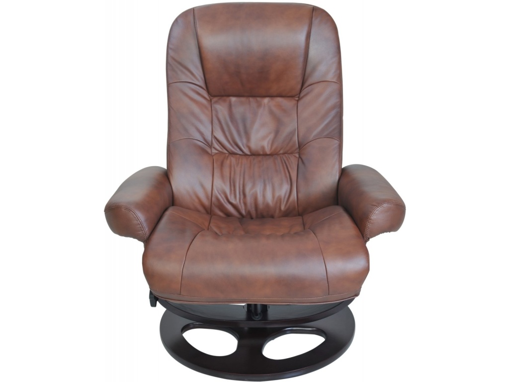 Jacque Pedestal Reclining Chair & Ottoman - image 1