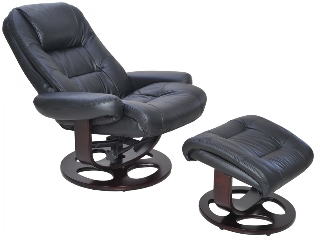Jacque Pedestal Reclining Chair & Ottoman - image 4