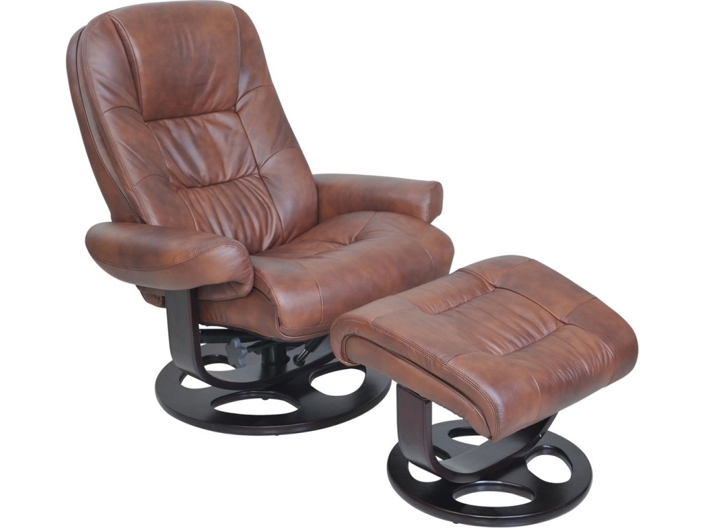Jacque Pedestal Reclining Chair & Ottoman - main image