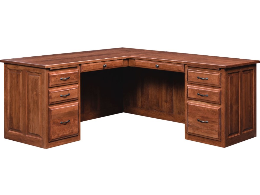 Maple Hill Woodworking L- Corner Desk, primary thumbnail