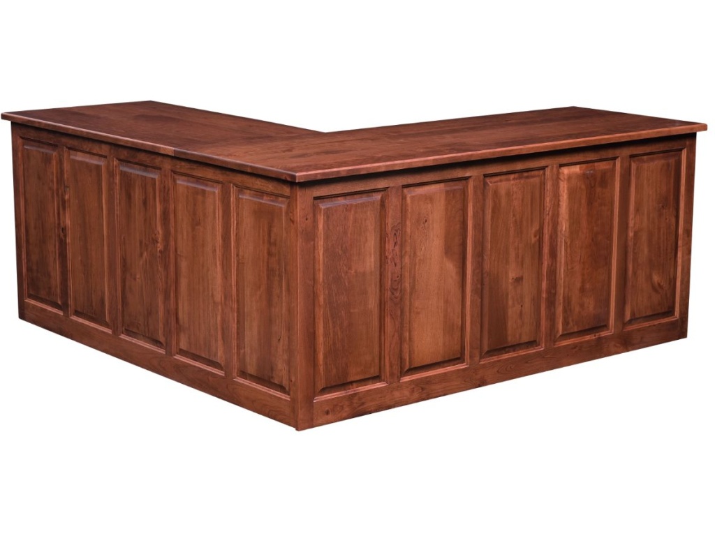 Maple Hill Woodworking L- Corner Desk, alternate view 1