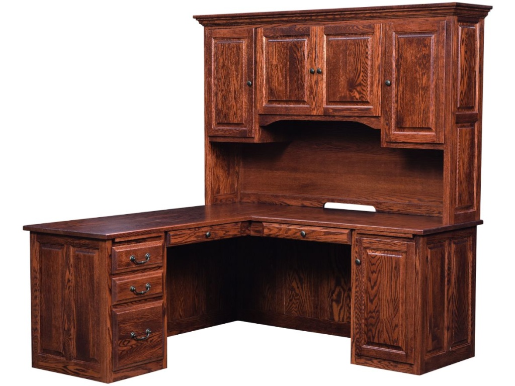 Maple Hill Woodworking L- Corner Desk, primary thumbnail