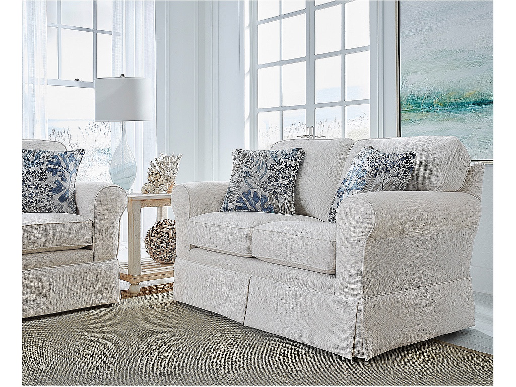 Susanna Rolled Arm Skirted Loveseat - image 2
