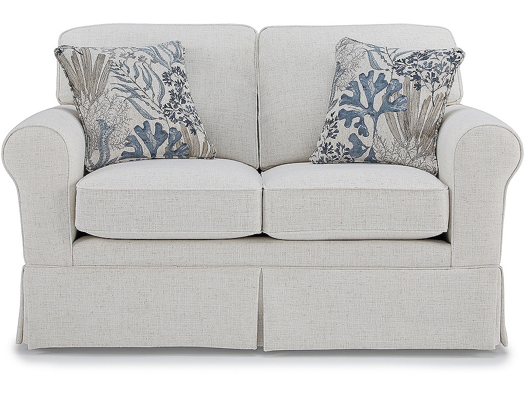 Susanna Rolled Arm Skirted Loveseat - image 1