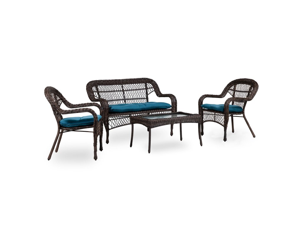 4 Pc. Wicker Conversation Set - image 1