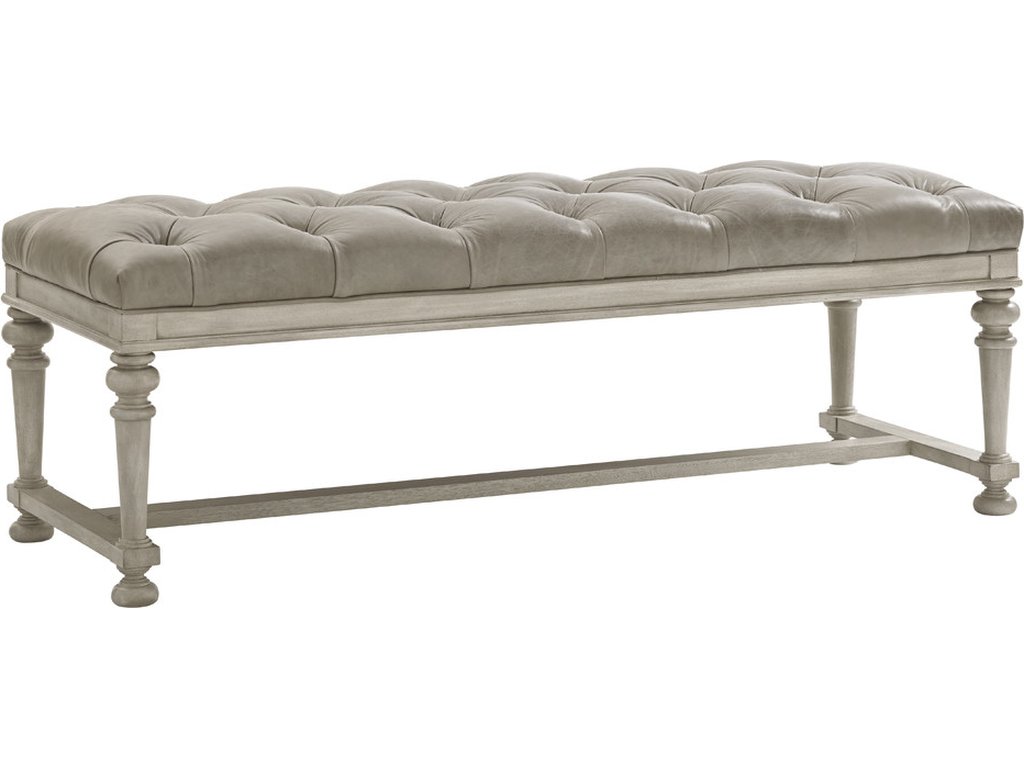 Bellport Leather Bed Bench - main image