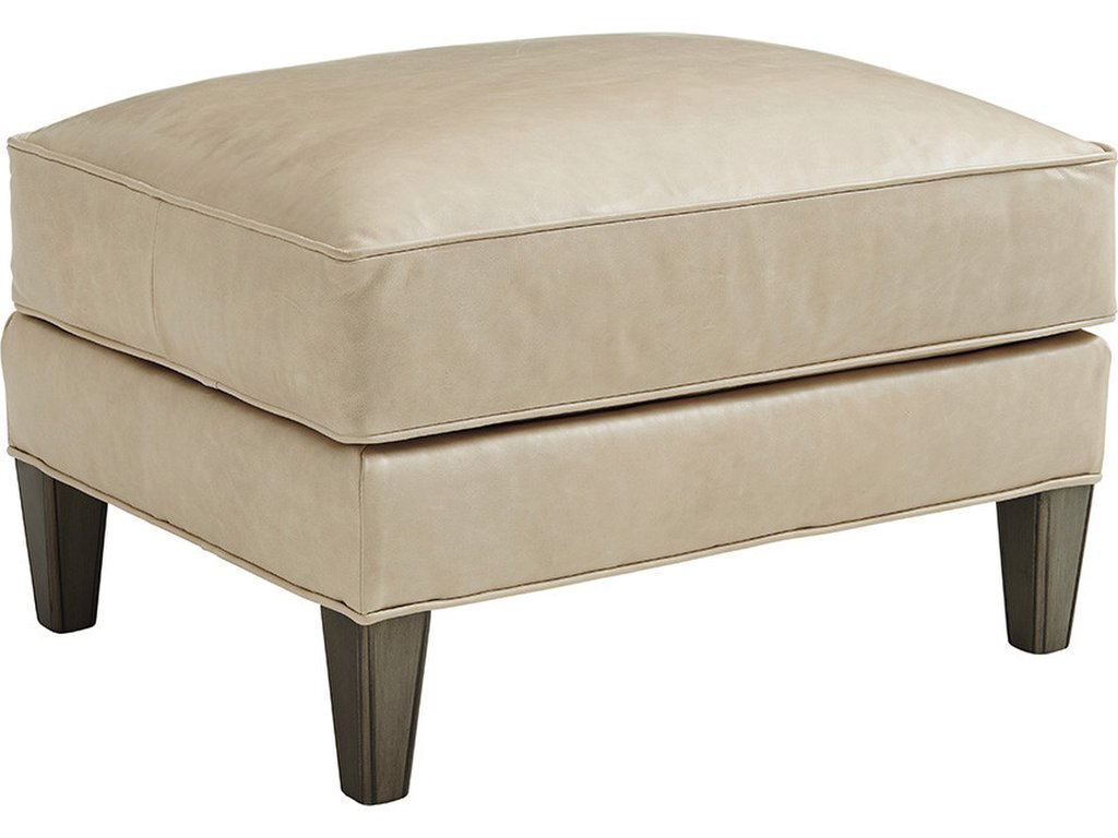 Turin Leather Ottoman - main image