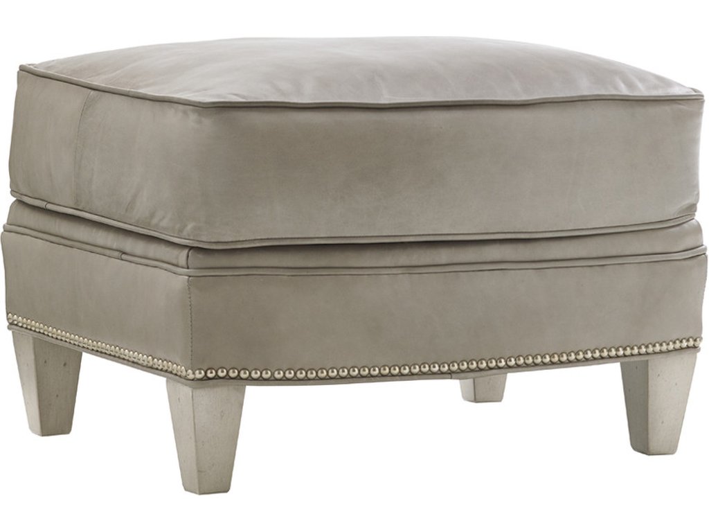 Bayville Leather Ottoman - main image