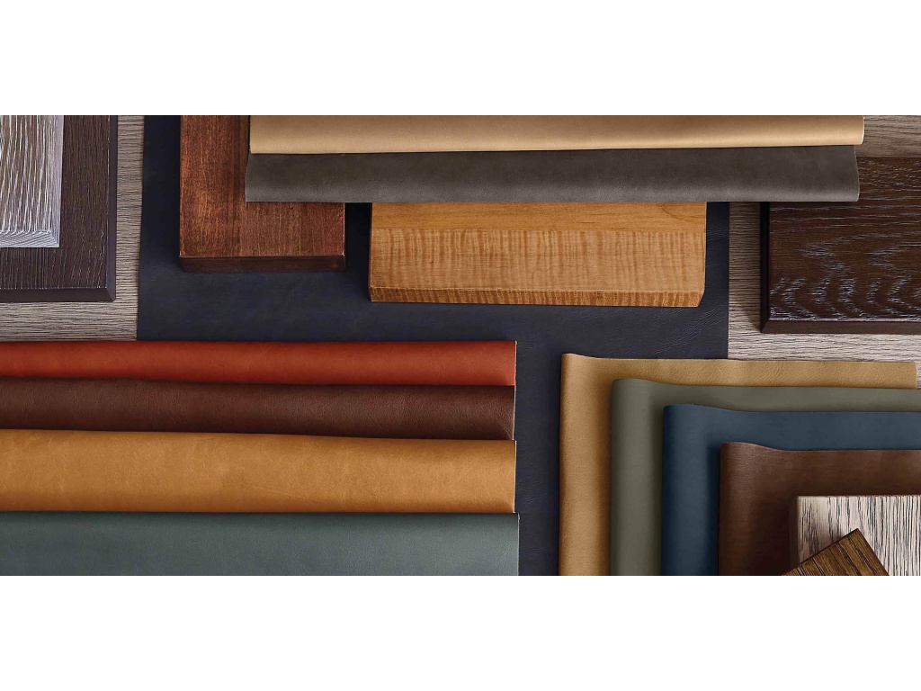 Jamestown Leather Ottoman - image 3