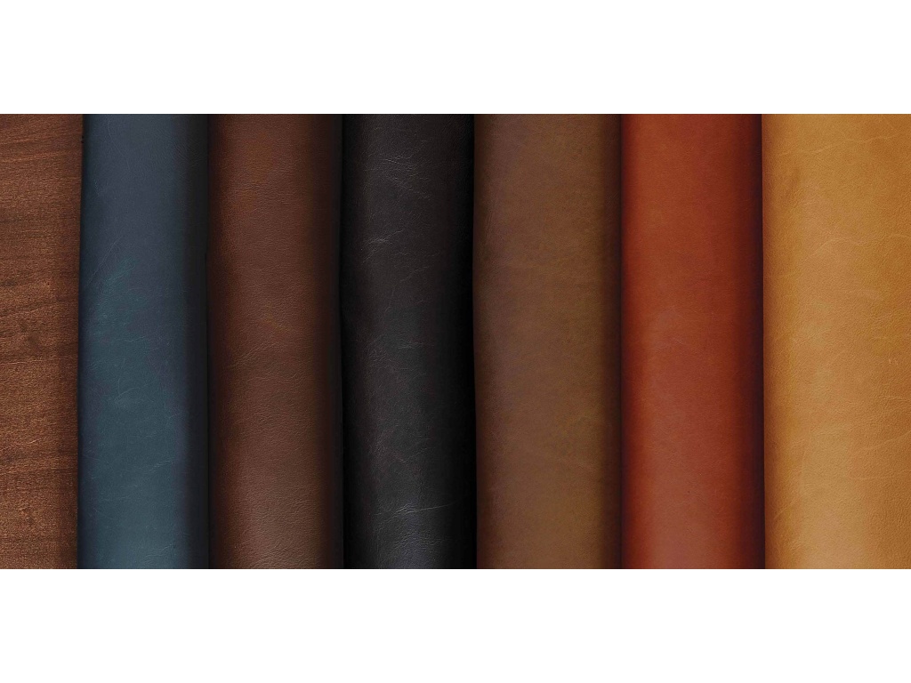 Jamestown Leather Ottoman - image 2