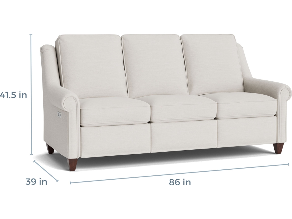 Magnificent Motion Reclining Panel Arm Sofa - image 3