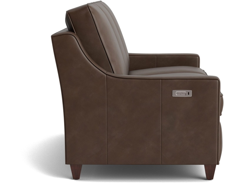 Magnificent Motion Reclining Leather Slope Arm Sofa - image 2