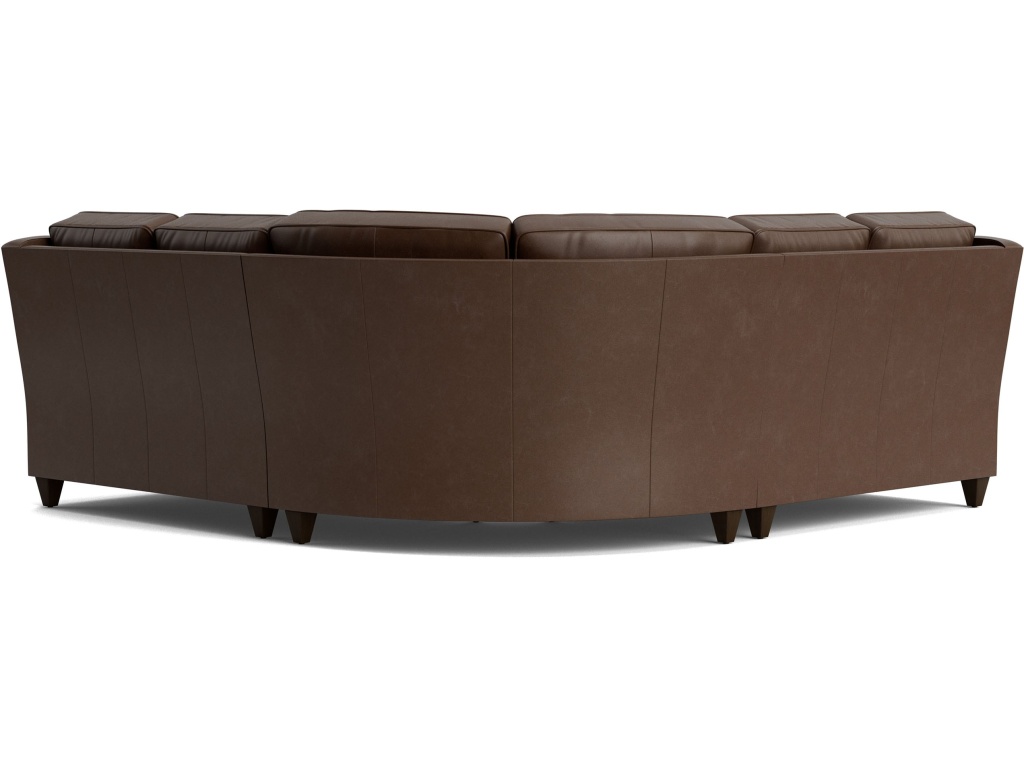 Magnificent Motion Reclining Leather Slope Arm Sectional - image 2