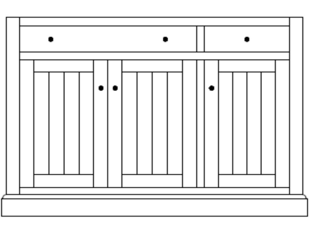Nisley Cabinet Jefferson City Traditional Island Kitchen Island, alternate view 1
