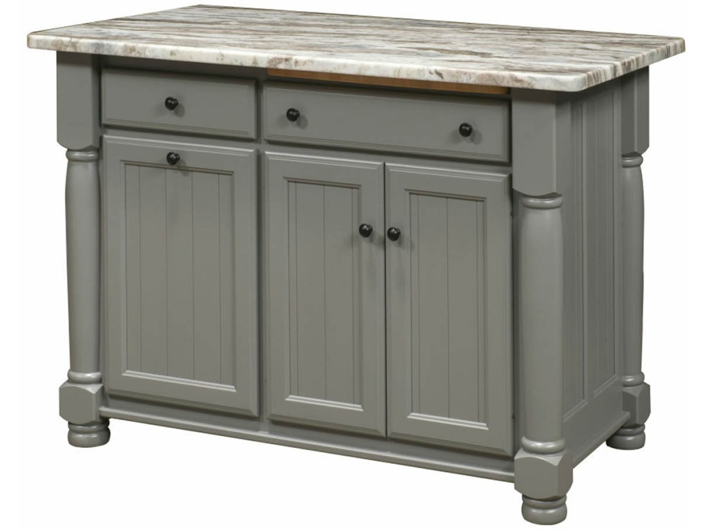 Nisley Cabinet Jefferson City Turned Leg Island Kitchen Island, primary thumbnail