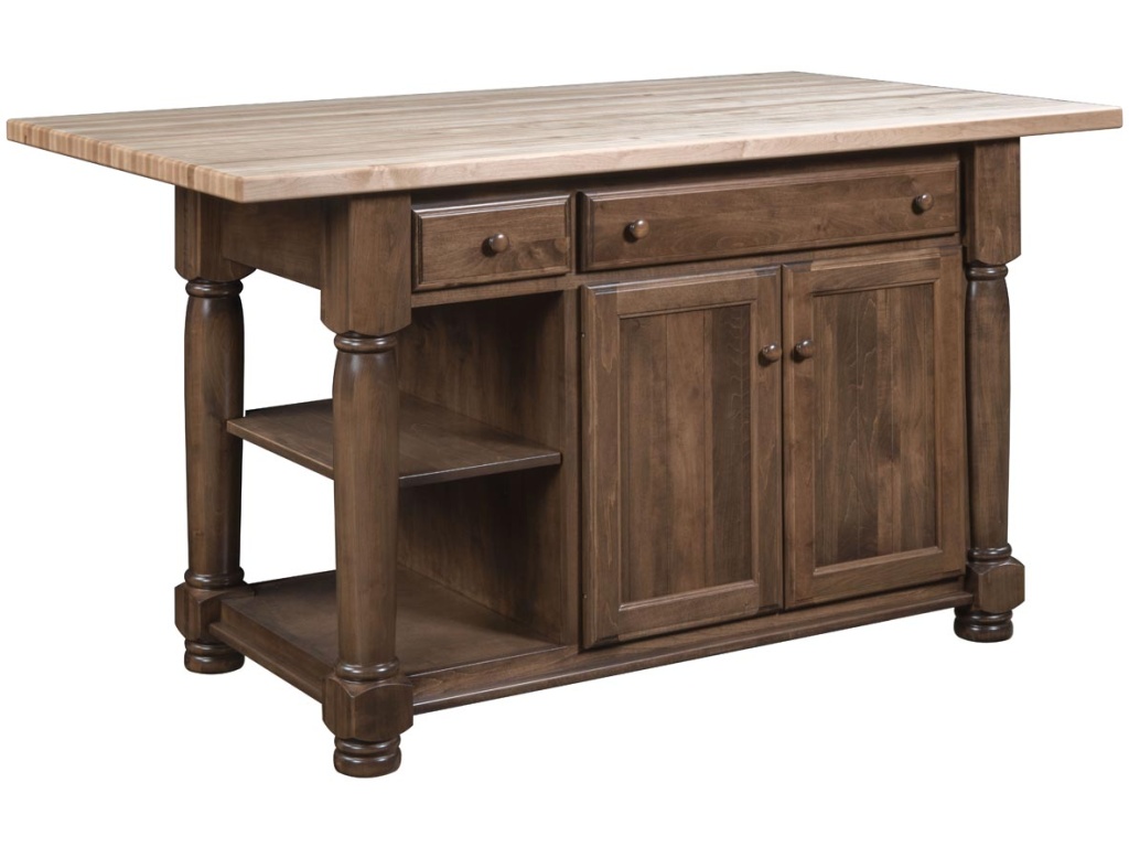 Nisley Cabinet Jefferson City Turned Leg Island Kitchen Island, primary thumbnail