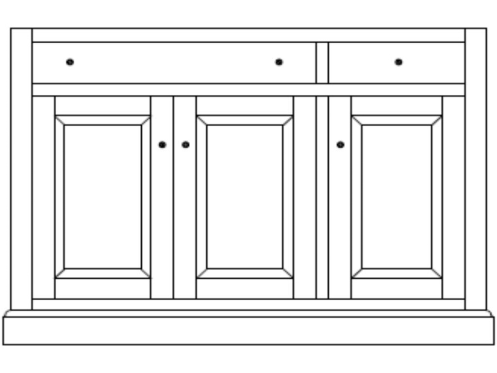 Nisley Cabinet Traditional Island Kitchen Island, alternate view 1