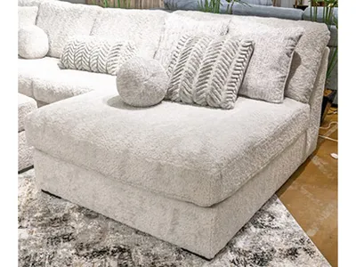 Cuddle Plush Oversized Armless Chaise