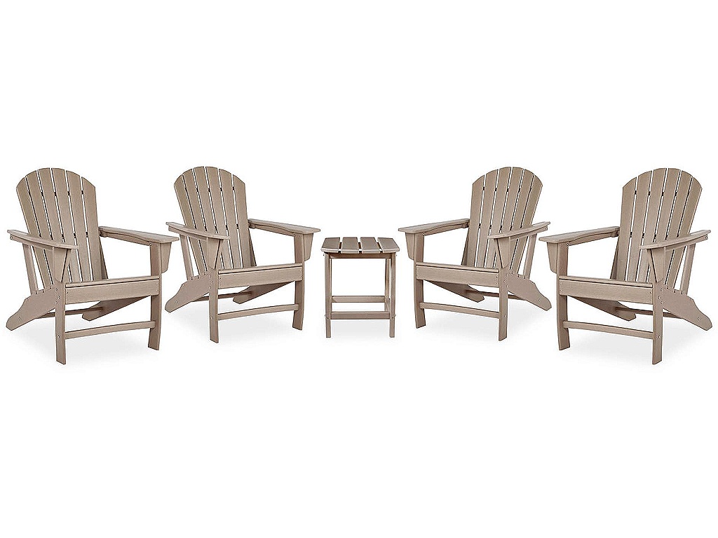 Sundown Treasure 4 Adirondack Chairs and Outdoor End Table - main image