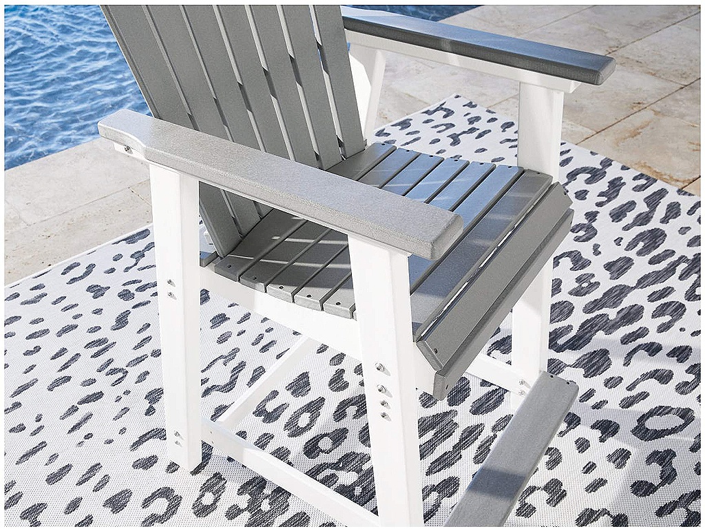 Transville Outdoor Counter Height Dining Table with 4 Barstools - image 3