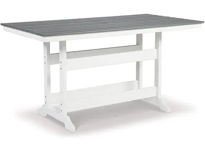 Transville Outdoor Counter Height Dining Table with 4 Barstools