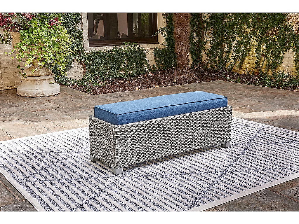 Naples Beach Outdoor Bench with Cushion - image 1