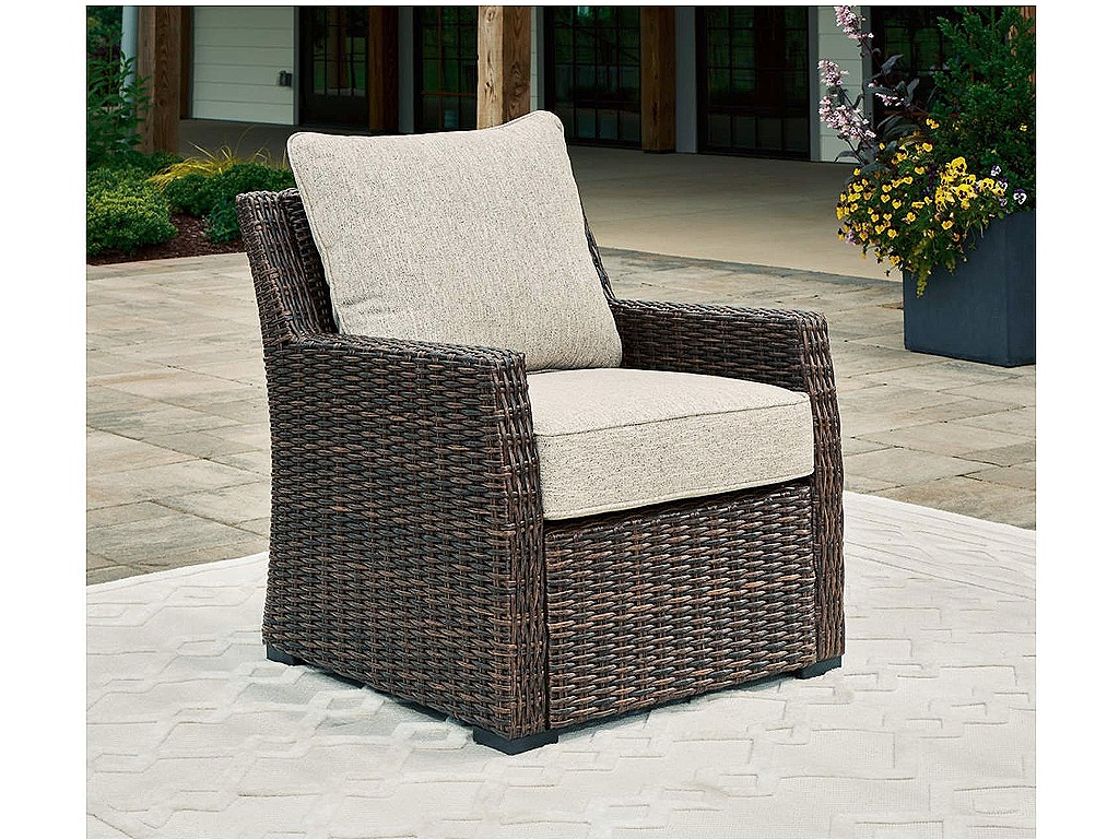 Brook Ranch Outdoor Lounge Chair with Cushion - image 1