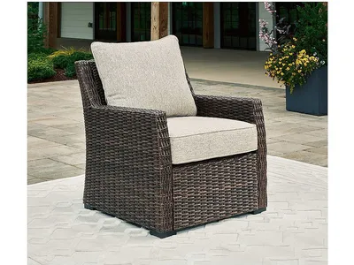 Brook Ranch Outdoor Lounge Chair with Cushion