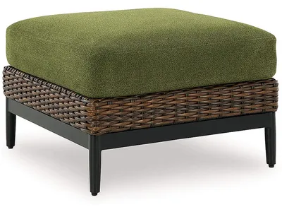 Horizon Hall Outdoor Ottoman with Cushion
