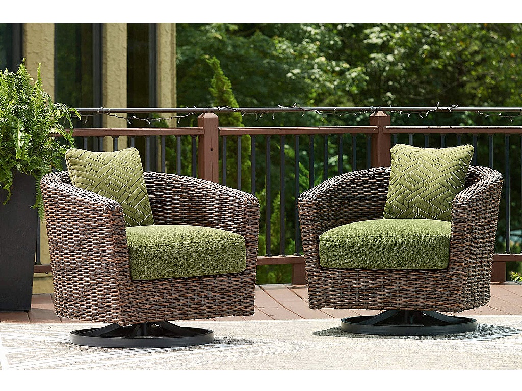 Horizon Hall Outdoor Swivel Lounge Chair with Cushion - image 1