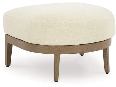 Serene Bay Outdoor Ottoman with Cushion