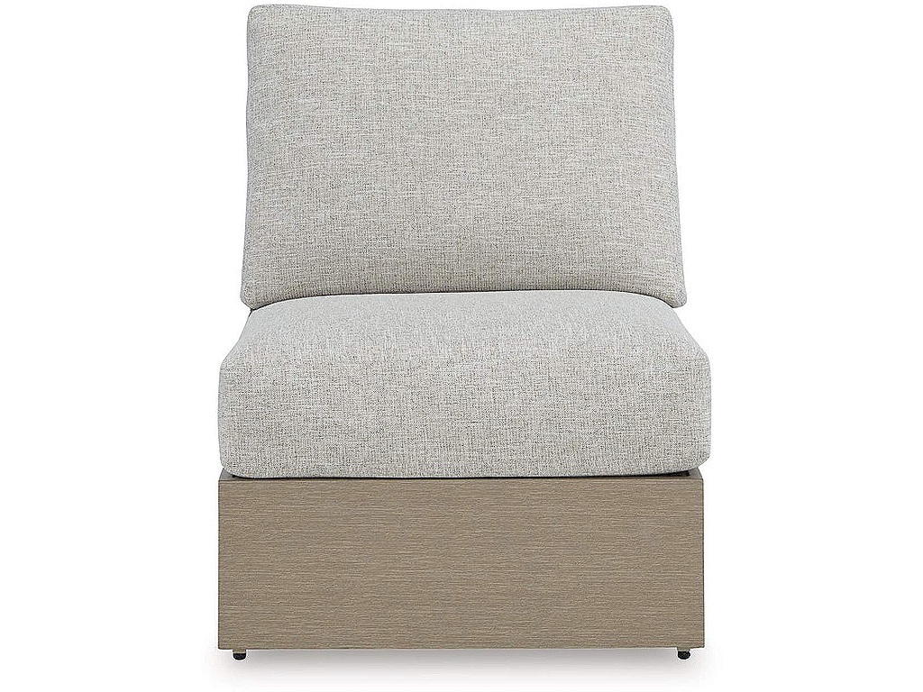 Kimpton Isle Outdoor Armless Chair with Cushion - image 2